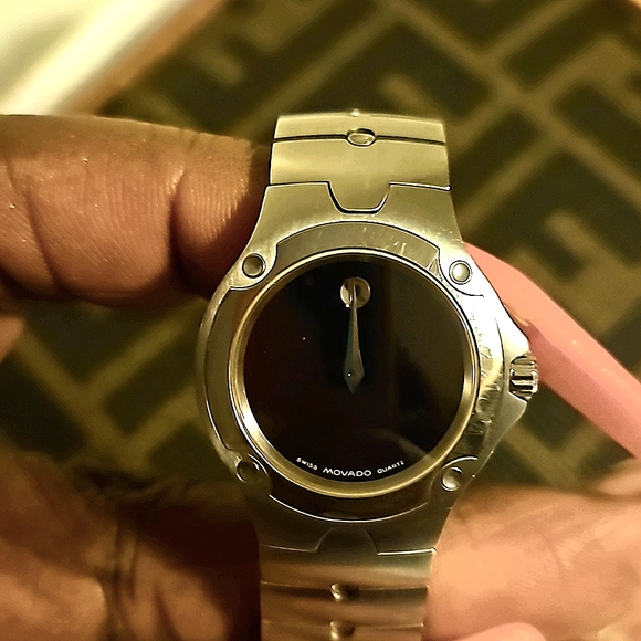 Movado Sports Edition Stainless Museum Black Dial Watch